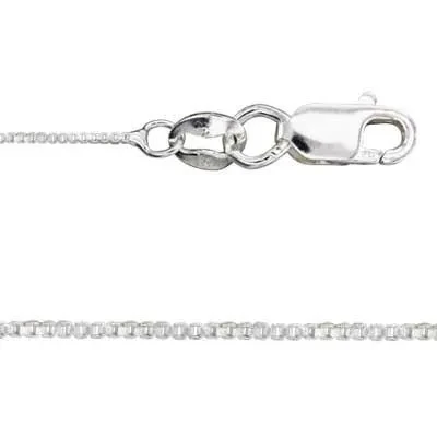 Sterling Silver 20 Inch Tiny Box Chain